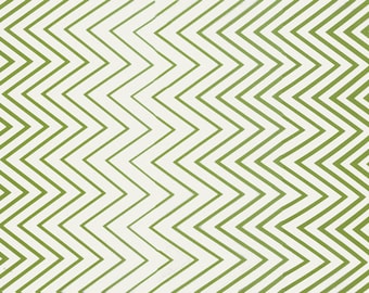 10814-17 Simply Colorful Style Lime Green and White Metro Geometric Ogee by Vanessa Christenson for Moda