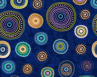 Medallions Fabric - Walkabout II 120 14392 Paintbrush Studio - Priced by the half yard