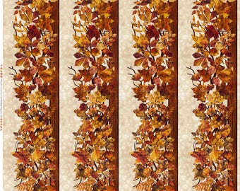 Falling Leaves 1FLS 1 Border Stripe -  In The Beginning by Jason Yenter - Priced by the 1/2 yard
