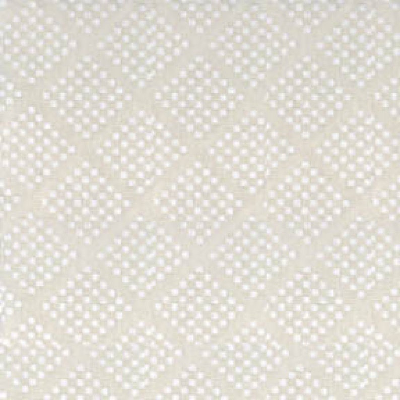 Tone on Tone White Diamonds 47727 WW Priced by the half yard Solid Off-White Fabric