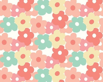Copacetic Flower Power Flannel - 14697 Multi - Julia Frazier  for Riley Blake Fabrics - Priced by the half yard