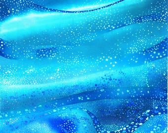 Pacifica Textured Wave - 17359 E Blue  - Fabric Traditions - Priced by the half yard