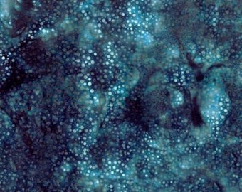 Bali Dot 885 338 Skipper Batik - Hoffman Fabrics -  Very Dark Blue - Marbled Shading - Priced by the Half Yard