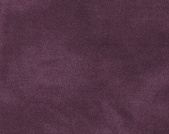 Color wash Woolies Flannel Fabric - Faux Wool - Maywood Studio Eggplant Purple F9200 V  - Priced by the 1/2 yard