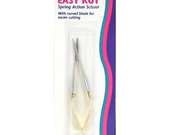 Easy Kut Spring Action Curved Blade Scissor - 3-1/2" - sold by the each