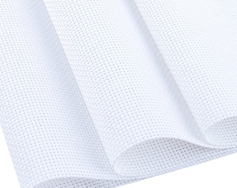 14 Count White Aida Cloth Charles Craft - 30-Inch wide Embroidery Cloth -