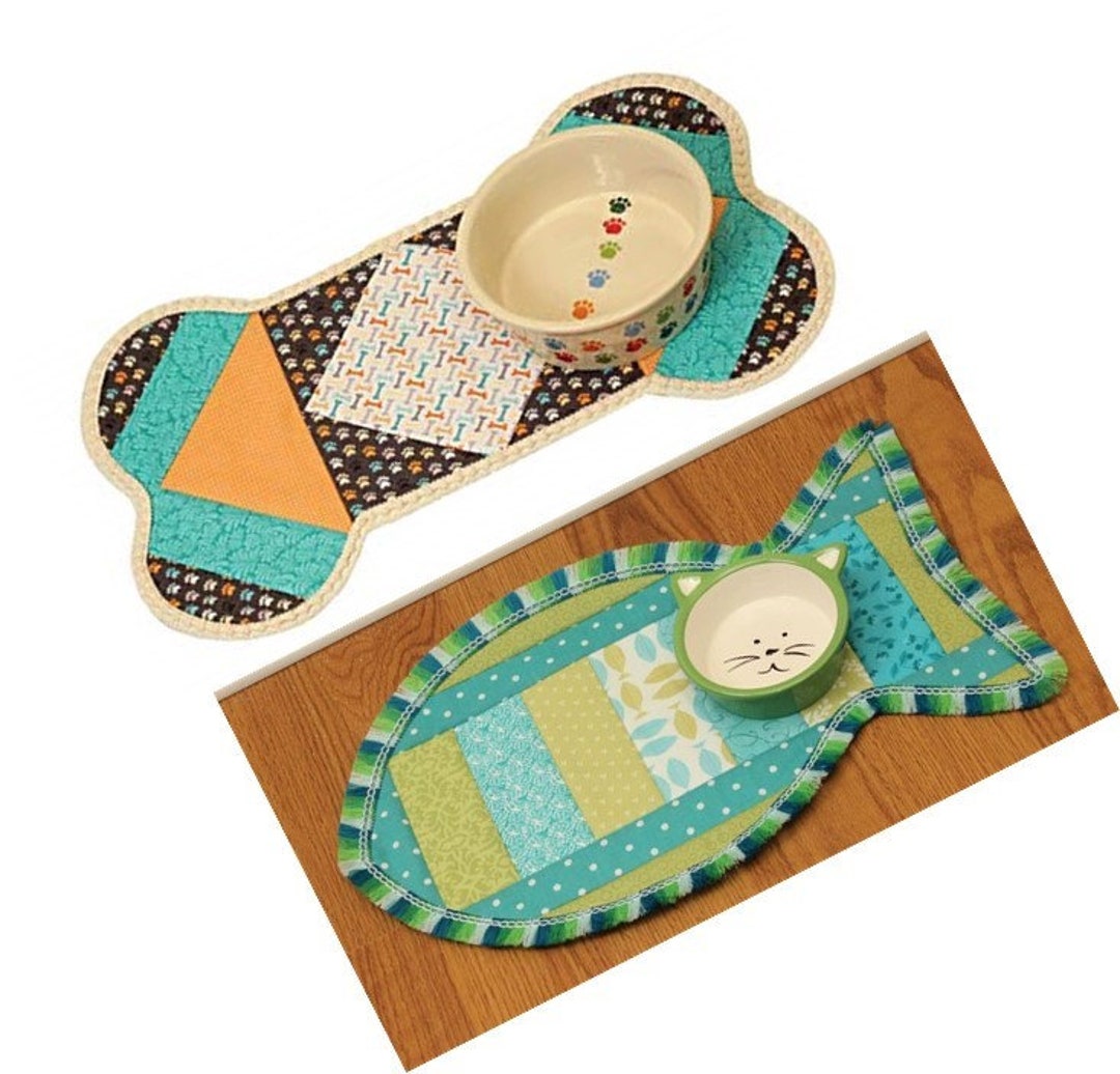 Quilt as You Go Pet Placemat June Tailor DIY Project Printed Fusible