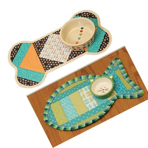 Quilt as You Go Pet Placemat June Tailor DIY Project Etsy