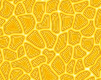 Oasis Stepping Stones Fabric - Oasis Pannotia - Yellow - 59-5662 - Priced by the Half Yard
