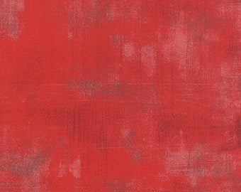 Cherry Grunge by BasicGrey for Moda Fabrics 30150 265 Medium Red - Priced by the 1/2 yard