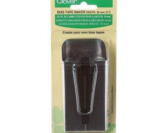 Bias Tape Maker - Size 50mm (2-Inch) Clover 464 Black - Quilt Binding