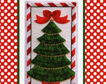 Christmas Tree Wall Hanging - Simply Evergreen Yo Yo Design by Marcia Layton - DIY Pattern