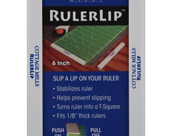 Ruler Lip by Cottage Mills - Ruler Extender - Ruler Stabilizer - Sold by the 2-pack