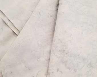 Hoffman Bali Batik - Hoffman Fabrics - 1895 113 Frost - Pale Gray - Priced by the Half Yard