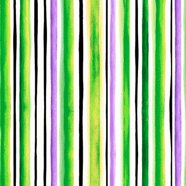 Brooke Fabric - Watercolor Stripe by Studio 8 for Quilting Treasures 26322 H - Lime - Priced by the 1/2 yard