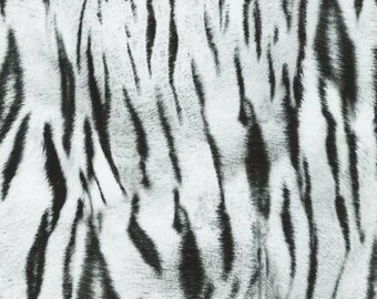 Animal Fabric - Snow Zebra Skin Print - Animal Kingdom Collection - Kaufman  1987587 -  Price by the  1/2 yard