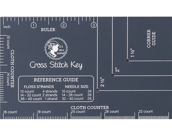 Its Sew Emma Cross Stitch Key - 4-in-one Ruler - ISE802 - Sold by the each