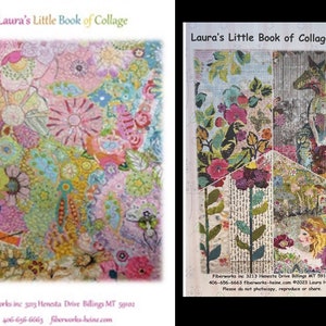 Laura's Little Book of Collage - Laura Heine pattern technique reference -  Fiberworks - Paper, spiral bound - Does NOT include Patterns