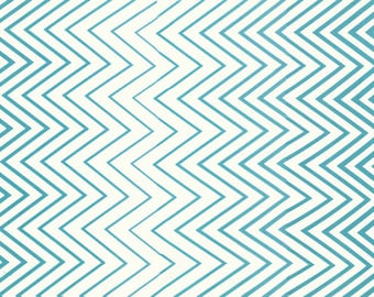 Chevron Fabric - Simply Style Ombre by V & Co for Moda Fabrics 10813 18 Aquatic Blue - Priced by the 1/2 yard