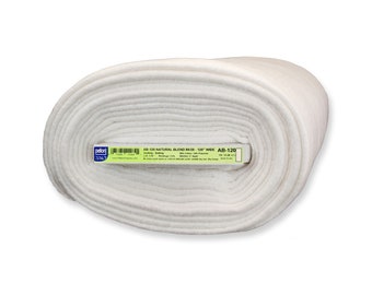 Cotton Poly Batting - Pellon Natural Blend - 80/20 cotton/poly EB 120 Natural - 120 inch wide