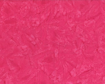 Wilmington Rock Candy 2678 331 Medium Pink Batik - Washed Solid Batik -  Priced by the half yard