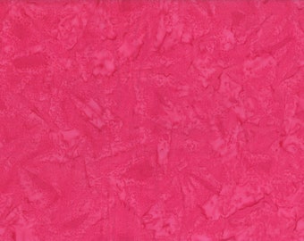 Solid Batik Fabric - Wilmington Rock Candy Batik - Washed Solid -  2678 331 Medium Pink - Priced by the half yard