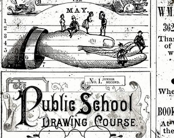 Art Journal Catalog Patch- J. Wecker Frisch - Riley Blake Designs C13046 - Black/White - Priced by the half yard