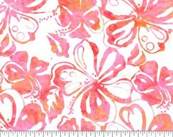 Northcott Banyan Batiks Paradise Bay - 83150 20 Pink Blush - Priced by the Half Yard