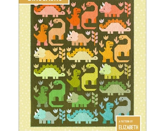 Dinosaurs Pattern - Elizabeth Hartman - Variable Size, Quilt Pattern