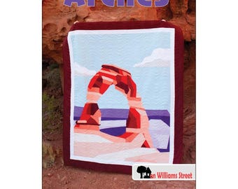 Arches Pieced Quilt Pattern - OWS Design - Finishes 61"x75"