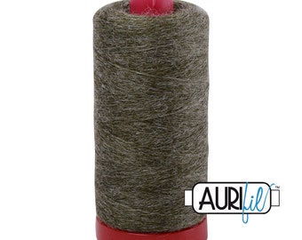 Aurifil 12wt Wool Thread - Wool Lana Acrylic/Wool Embroidery & Quilting Thread - 50% wool - Sage Olive Green 8085