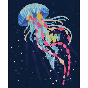 Camelot Dotz Diamond Painting Kit - Vibrant Ocean 502201707 - Advanced - Partial Drill - Sold by the Kit