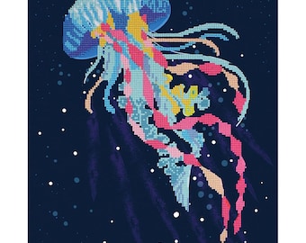 Camelot Dotz Diamond Painting Kit - Vibrant Ocean 502201707 - Advanced - Partial Drill - Sold by the Kit