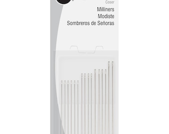 Dritz Milliners Needles sz 3/9 - Dritz 56M-39 - 16 Needles per package