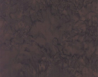 Hoffman Bali Batik - 1895 610 Cappuccino - Dark redwood brown - Hoffman Fabrics - Priced by the Half Yard