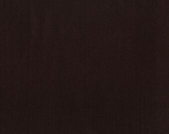 Dark Brown Solid Fabric - RJR Fabrics - Cotton Supreme  9617 201 Espresso - Priced by the half yard
