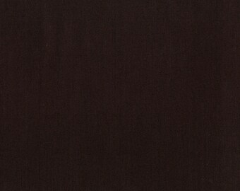 Dark Brown Solid Fabric - RJR Fabrics - Cotton Supreme  9617 201 Espresso - Priced by the half yard