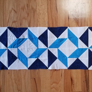 Quilters Trek 2020 Row True Blue River Eddy Design Fabric Kit, Pattern, Bonus Token DIY Project image 2