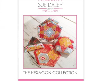 Sue Daley Hexagon Collection - Pattern and English Paper Piecing Set - Fabric not Included