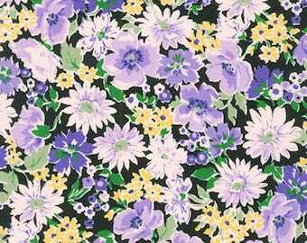 Summer Floral - Sevenberry Flora Collection - Purple Floral - Kaufman - 6173 D2 4 Purple - Priced by the 1/2 yard