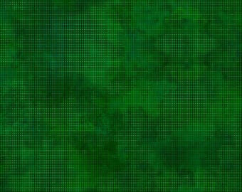 Dit Dot Evolution - 1DDE 25 - Amazon Green Fabric - In the Beginning Fabric - Priced by the 1/2 yard