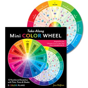 Take-Along Mini Color Wheel by Joen Wolfrom - Color Wheel Card - Portable Color Wheel 20462