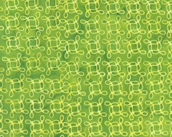 Island Batik Lumin Green Lemon Grass  8224 06630 Jabberwocky - Priced by the 1/2 yard
