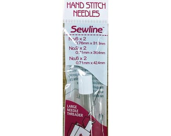 Hand Stitch Needle Assortment - protective case - 6 needles Sewline