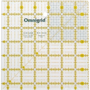 Omnigrid 6.5 inch Square OMNR65G Acrylic Ruler
