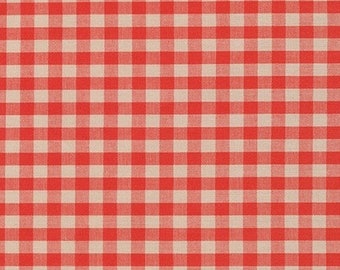 Gingham Print 1/4 inch - Crawford Gingham Terracotta SB 14300D 35 - Kaufman - Priced by the half yard