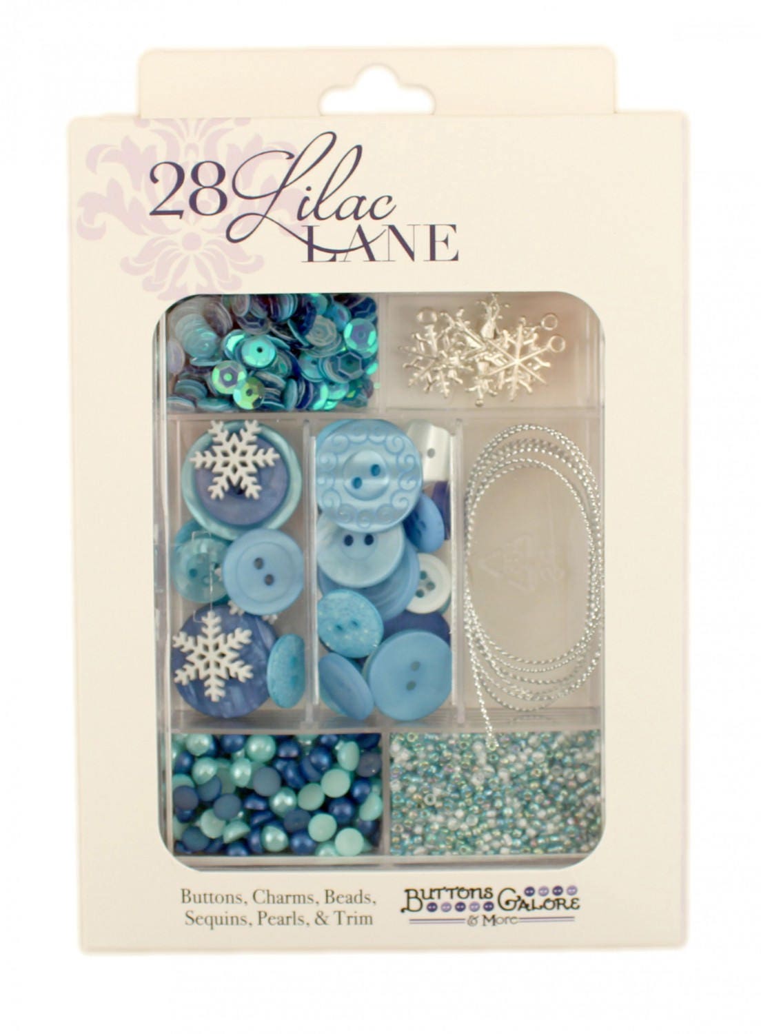 Buttons Galore & More Pearl Snowflakes Buttons