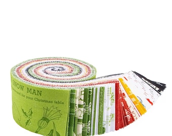 Classic Christmas J. Wecker Frisch - 40-Strip 2.5 Inch Roll - Riley Blake - sold by the each  16280