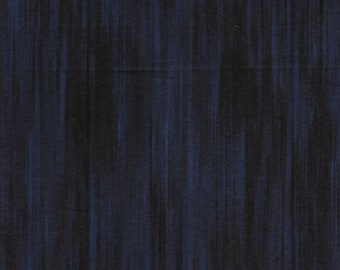 Fleurish Fabric - Striated Line Fabric by KANVAS Studio - 5619 55 navy Blue - Priced by the 1/2 yard