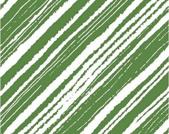 Make Merry 51155-2 Green Diagonal Accent Stripe -  Maria Carluccio for Windham  - Priced by the Half Yard
